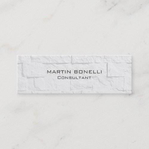 Wall Brick Skinny Slim Clear Business Card