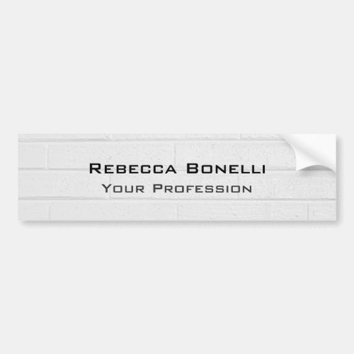 Wall Brick Unique Modern Minimalist Bumper Sticker