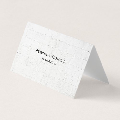 Wall Brick Unique Modern Minimalist Plain Business Card