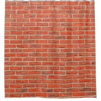 Wall brick wall texture shower curtain