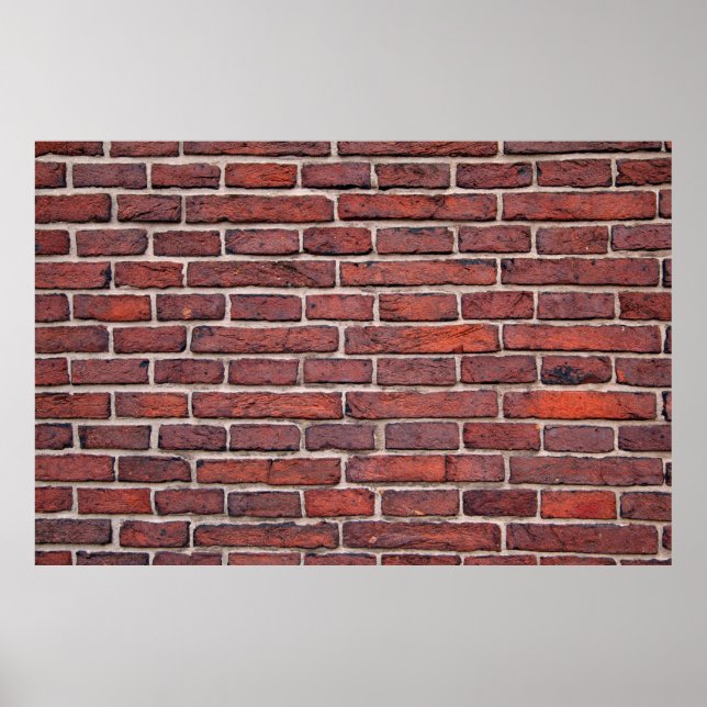Wall bricks brick wall red bricks poster (Front)