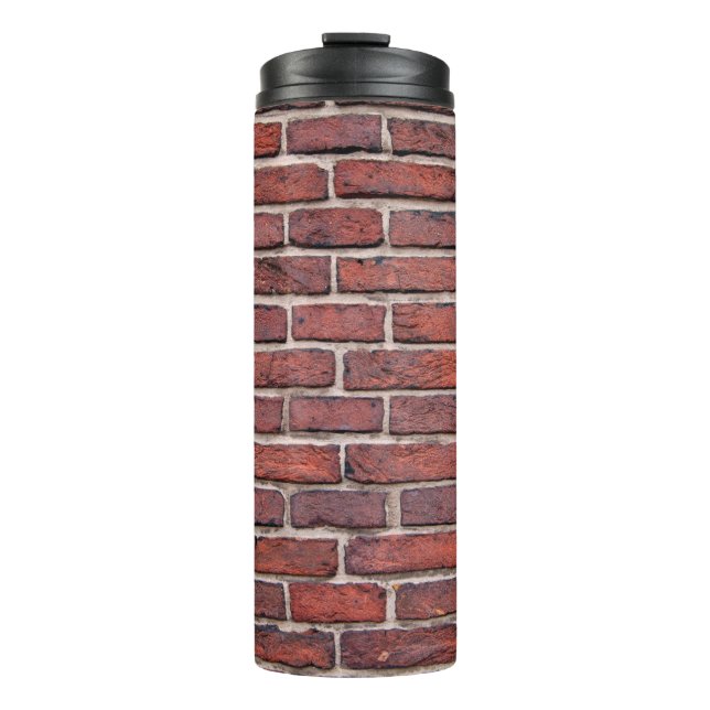 Wall bricks brick wall red bricks thermal tumbler (Front)