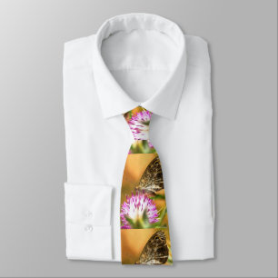 Wall Brown Butterfly Lasiommata megera Painting Neck Tie