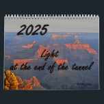 Wall Calendar 2025 with English Bible Verses<br><div class="desc">2025 12 months Wall Calendar in English with beautiful Nature Landscape Photos and Bible verses will encourage you every month. The bible verses are fitting into the theme of the year 2025: "Light at the end of the tunnel". The photos are from different beautiful places in Switzerland, Guatemala, United States,...</div>