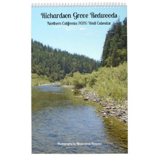 Wall Calendar 2026 Richardson Grove - Single Sheet