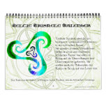 wall calendar Celtic Triskele + Celtic holidays