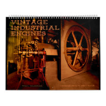 Wall Calendar Vintage Industrial Engines