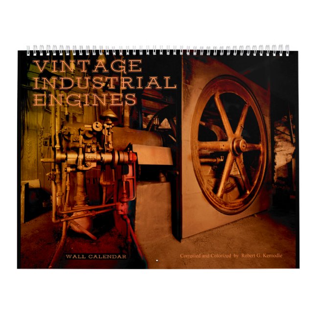 Wall Calendar Vintage Industrial Engines (Cover)
