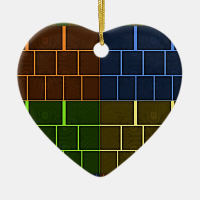 Wall canvas ceramic ornament (Front)