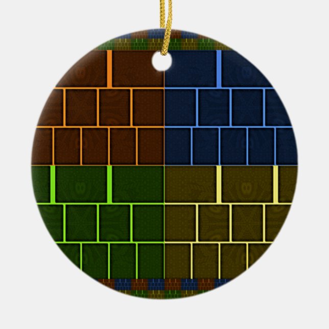 Wall canvas ceramic ornament (Front)