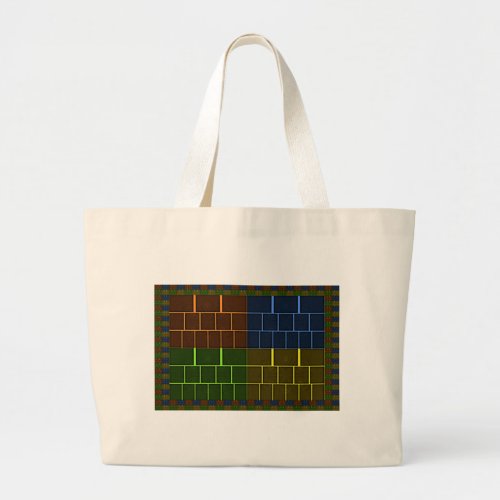 Wall canvas large tote bag