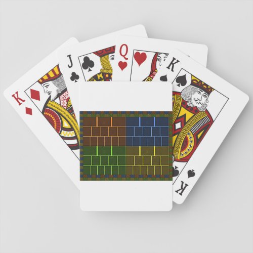Wall canvas playing cards