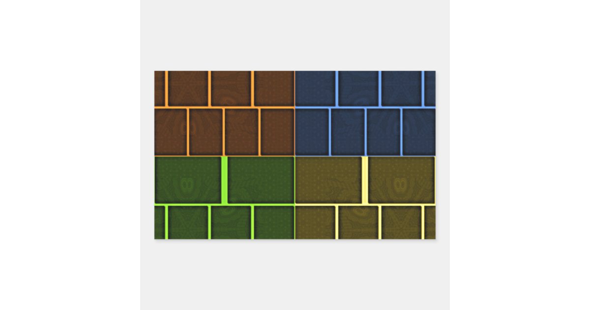 Wall canvas rectangular sticker | Zazzle