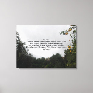 WALL CANVAS THE SEARCH POEM STYLE PRINT
