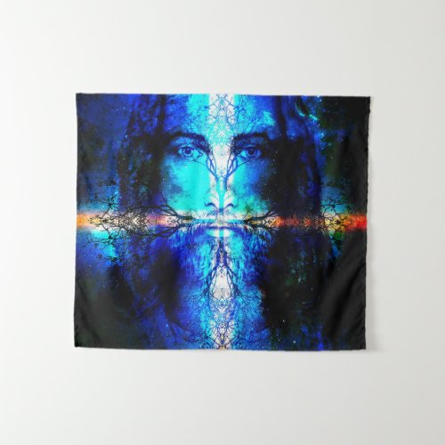 Wall Carpet Jesus Christ Tree of Life Tapestry