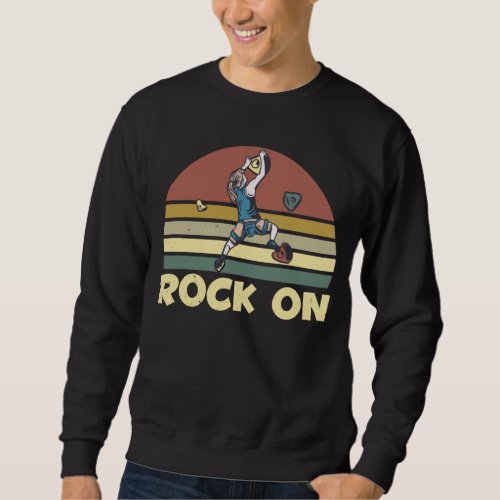 Wall Climbing Girl Indoor Bouldering Woman Sweatshirt