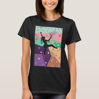 Wall Climbing Indoor Rock Climbers Action Sports A T-Shirt
