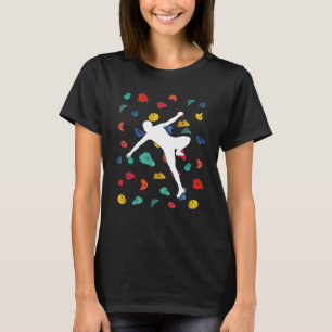 Wall Climbing Indoor Rock Climbers Action Sports T-Shirt