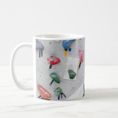 Wall climbing indoor wall coffee mug