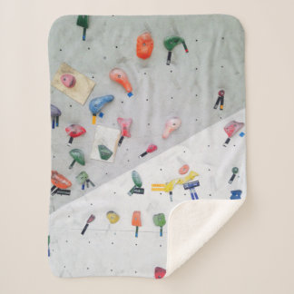 Wall climbing indoor wall sherpa blanket