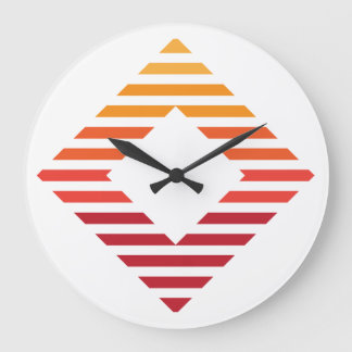 Wall Clock, 10" Round Natural Wood Frame Large Clock