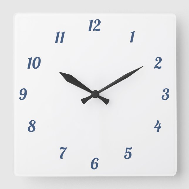 Wall Clock, 27.3 cm Square Acrylic Clock (Front)