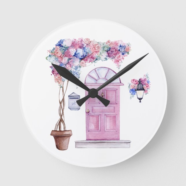 Wall Clock,8" Round Acrylic Wall Clock, Clock (Front)