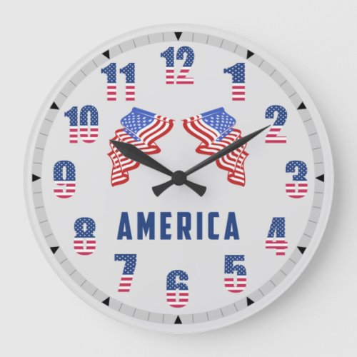 Wall clock America  Large Clock