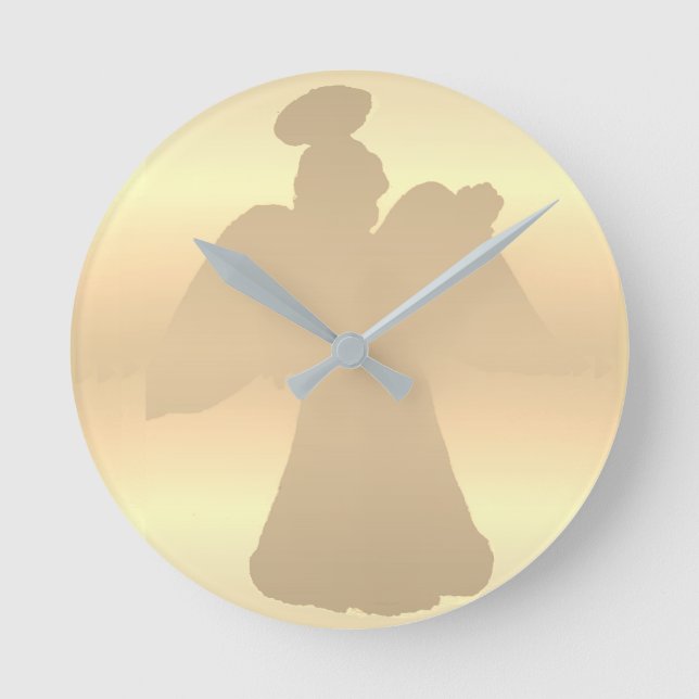 Wall Clock : Angel Silhouette (Front)
