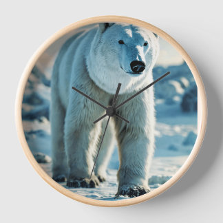 Wall Clock  Arctic climate bear