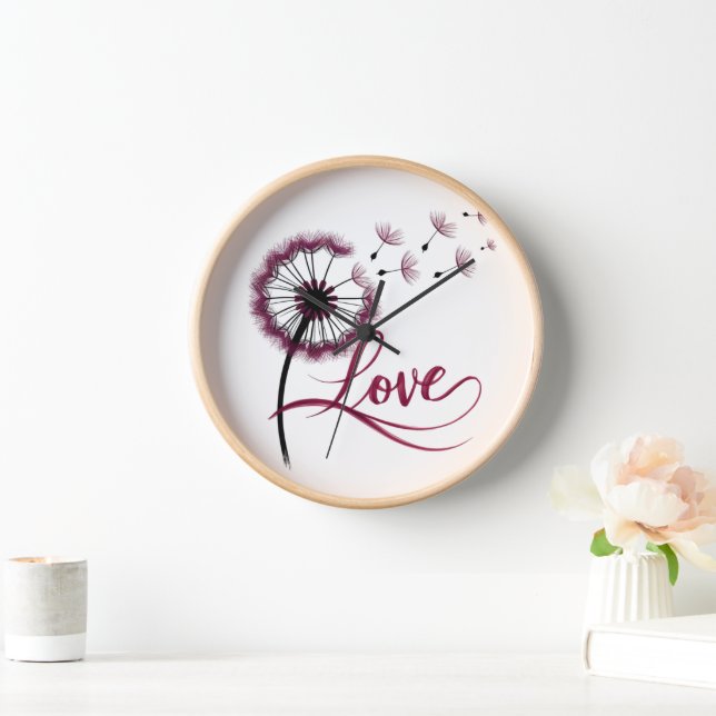 wall clock beautiful Love  (Home)