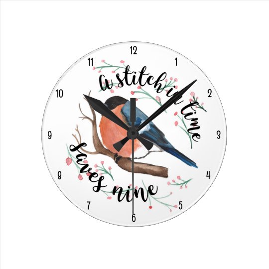 Wall Clock (Black Numbers)