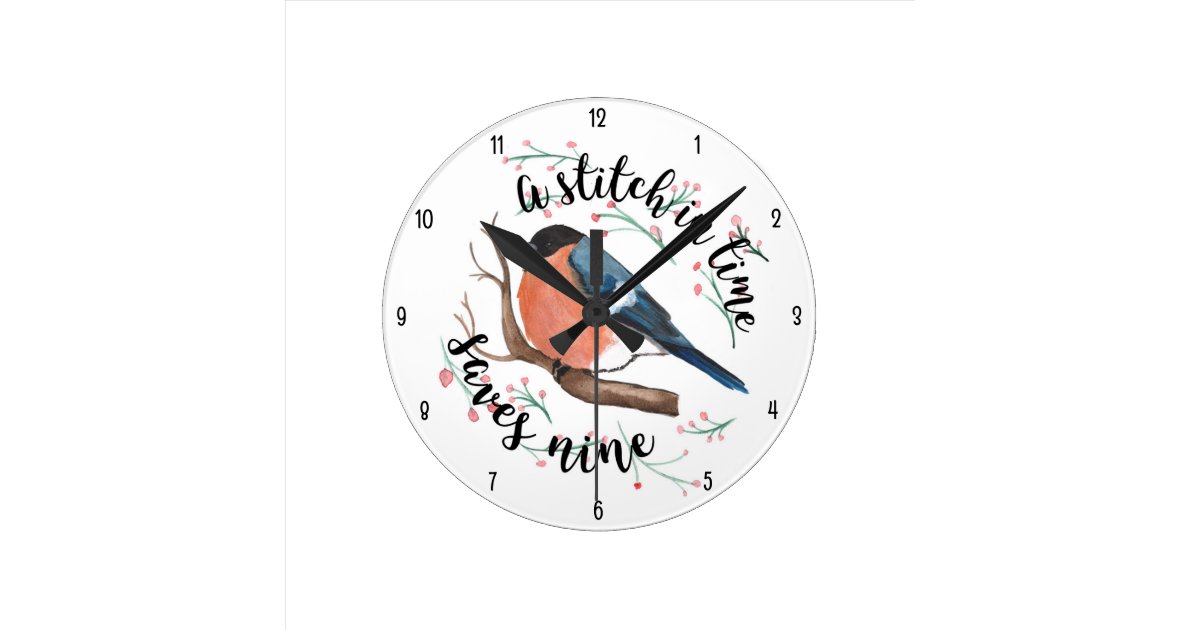 Wall Clock (Black Numbers)