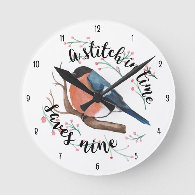 Wall Clock (Black Numbers) (Front)