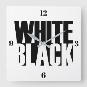 Wall Clock - Black White