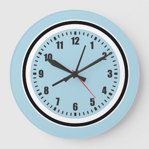 Wall Clock blue circular wall clock classic Large Clock