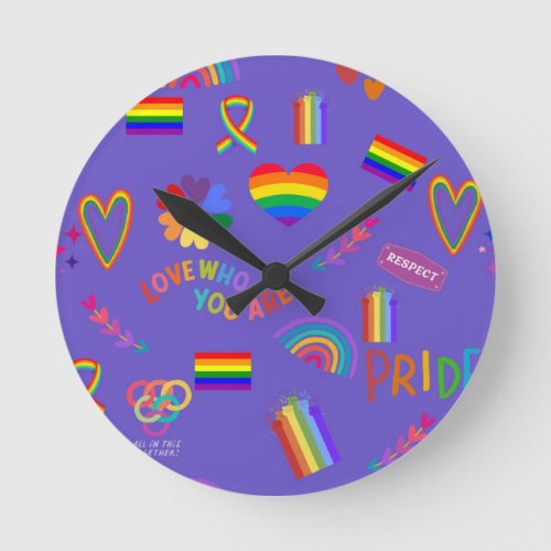  Wall Clock celebrating diversity in every hue