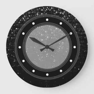 Wall Clock Crystal Bling Strass