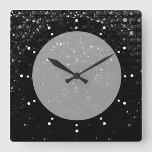 Wall Clock Crystal Bling Strass