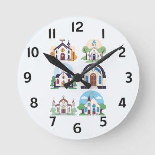 Wall Clock Design With A touch Of Christian Faith