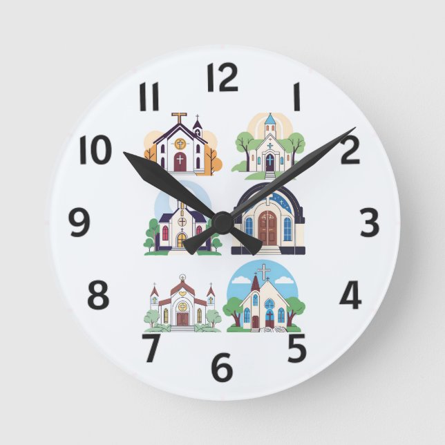 Wall Clock Design With A touch Of Christian Faith (Front)