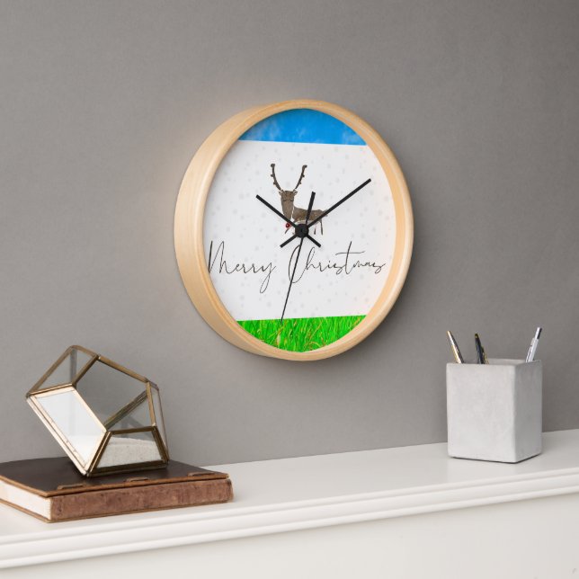 wall clock designed for Christmas  (Office)