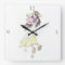 Wall Clock featuring Girl in Yellow Dress and Hat
