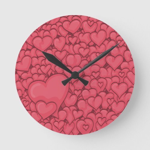 Wall clock for creating a romantic mood  