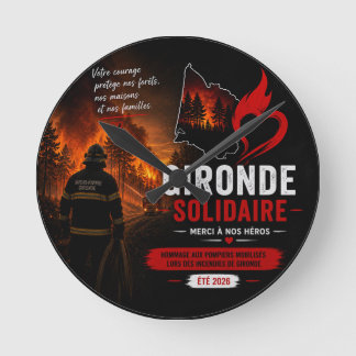 Wall Clock - 'Gironde United 2026'