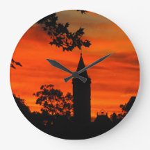 Wall Clock History Sunset Standing In Time