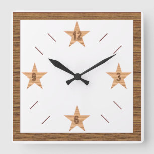Wall clock in acrylic, Squared DESIGN CLOCK