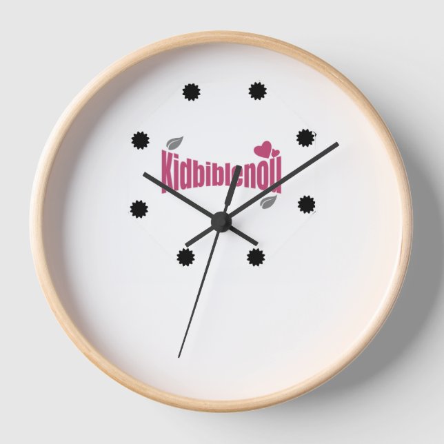 Wall clock Kidbiblenou (Front)