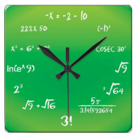 Wall Clock - Maths Pop Quiz Clock