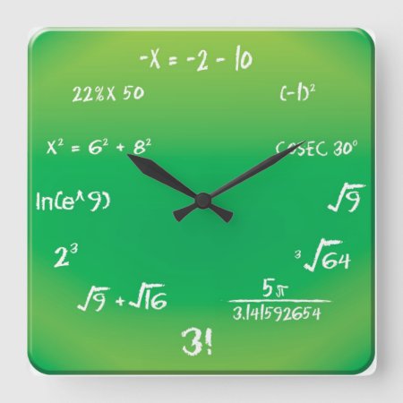 Wall Clock - Maths Pop Quiz Clock